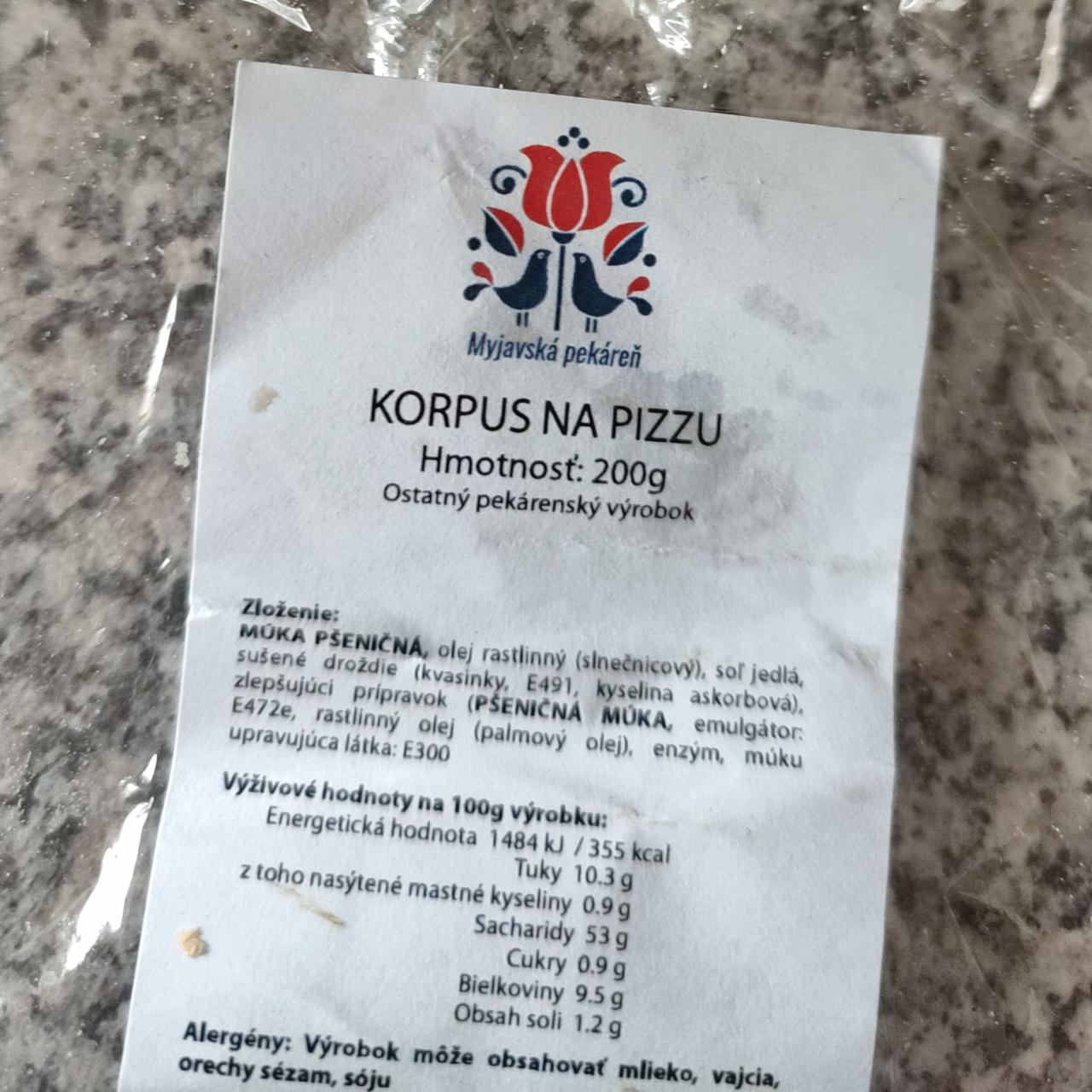 Fotografie - Korpus na pizzu Myjavská pekáreň