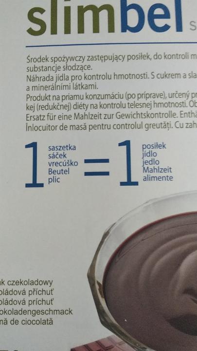 Fotografie - slimbel system čokoládový puding