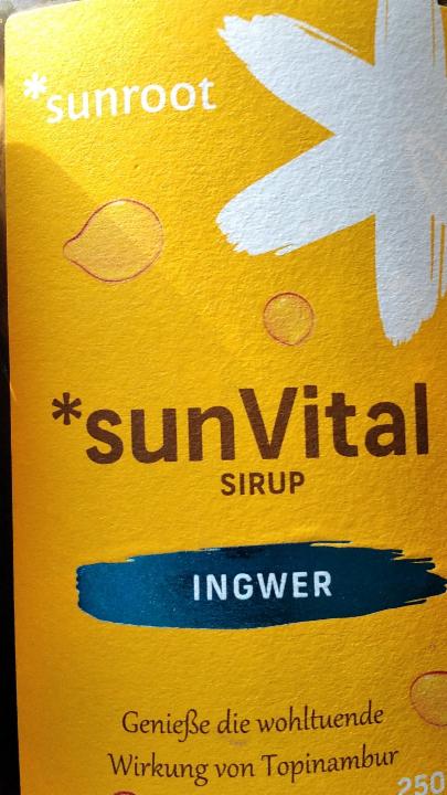 Fotografie - *sunVital Sirup Ingwer Sunroot