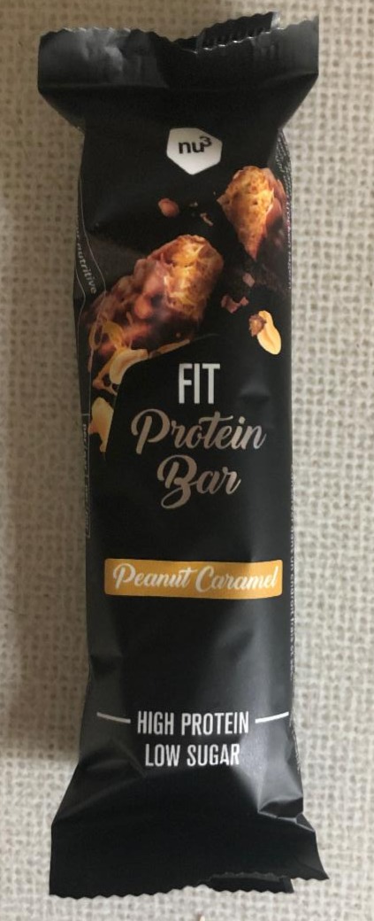 Fotografie - Fit Protein Bar NU3 Peanut caramel