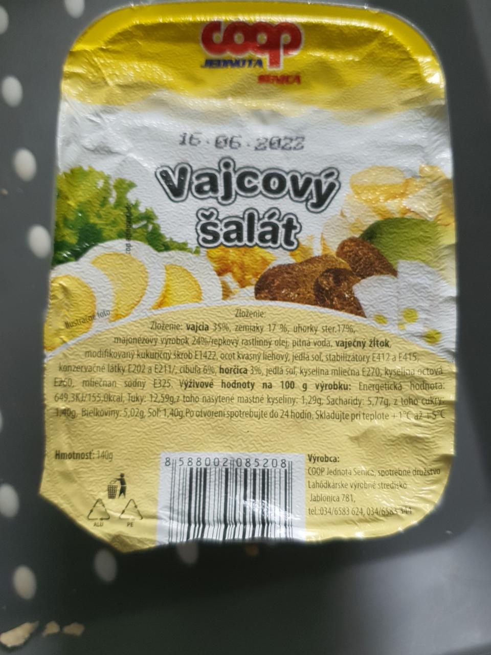 Fotografie - Vajcový šalát coop jednota