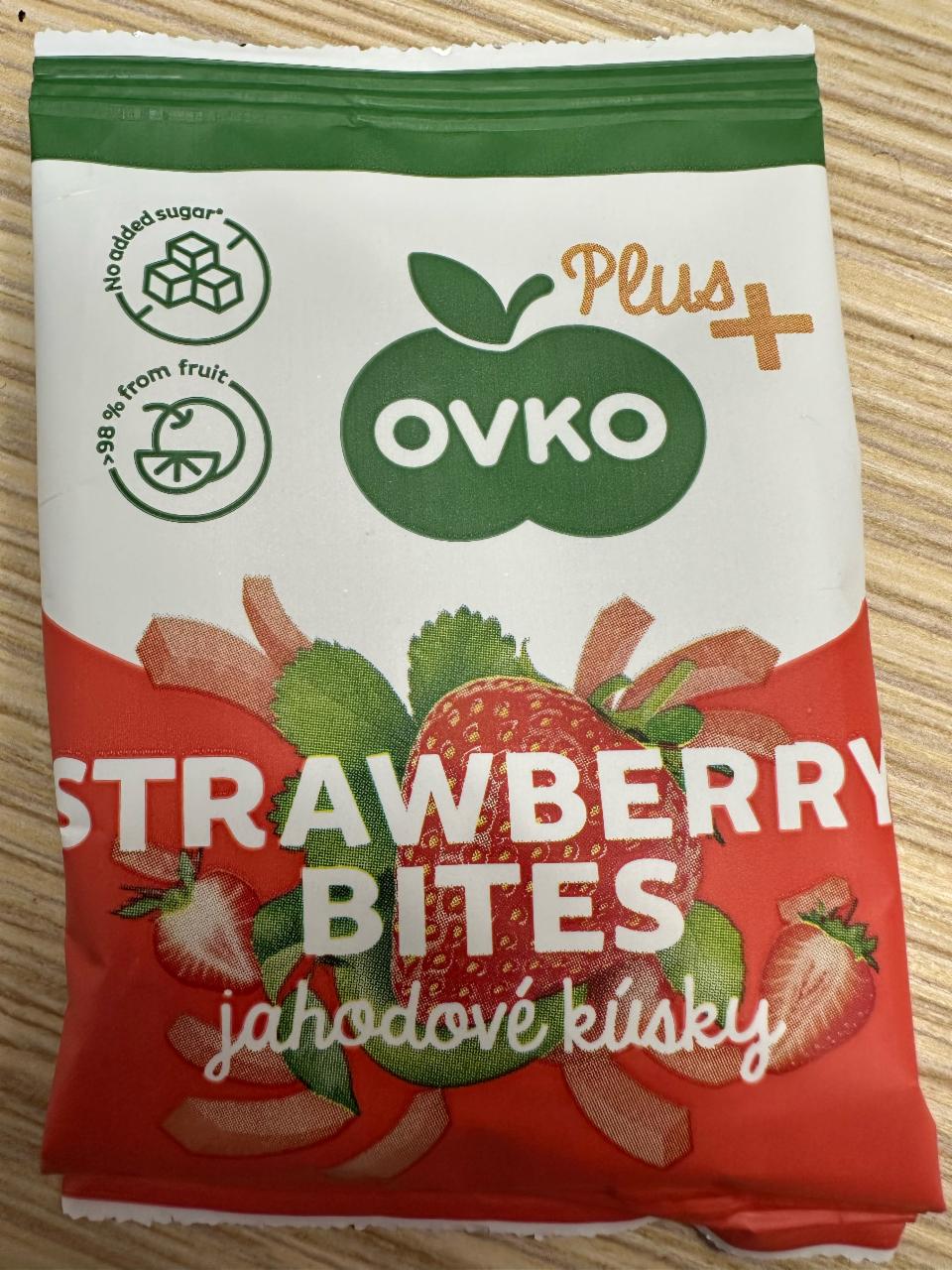 Fotografie - Strawberry Bites jahodové kúsky Ovlp Plus+
