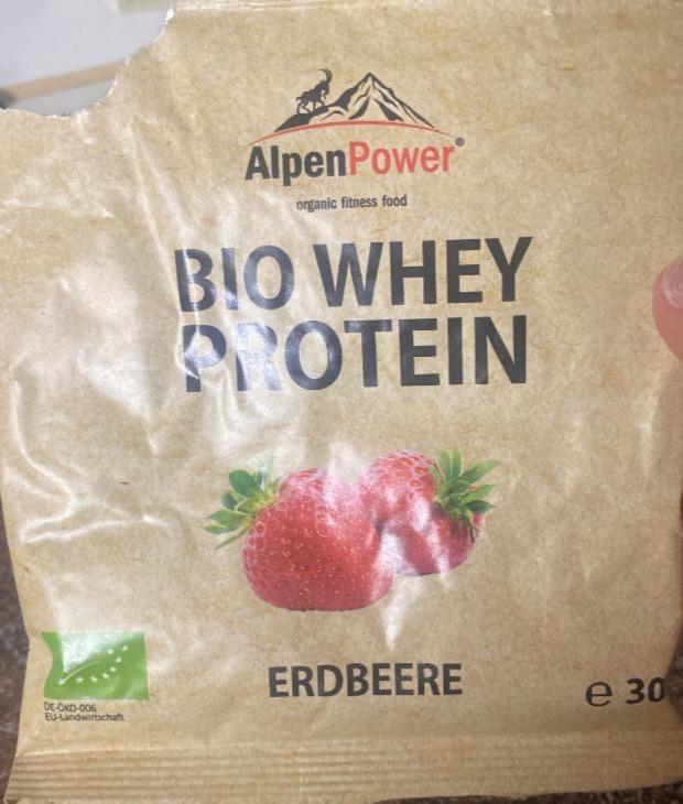 Fotografie - Bio Whey Protein Erdbeere AlpenPower