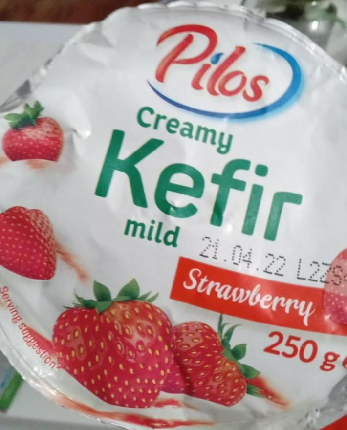 Fotografie - Kefir Creamy mild Strawberry Pilos