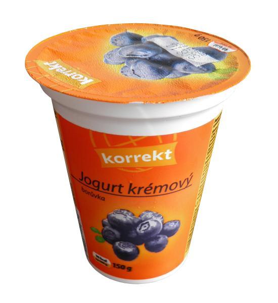 Fotografie - Korrekt krémový jogurt borůvkový