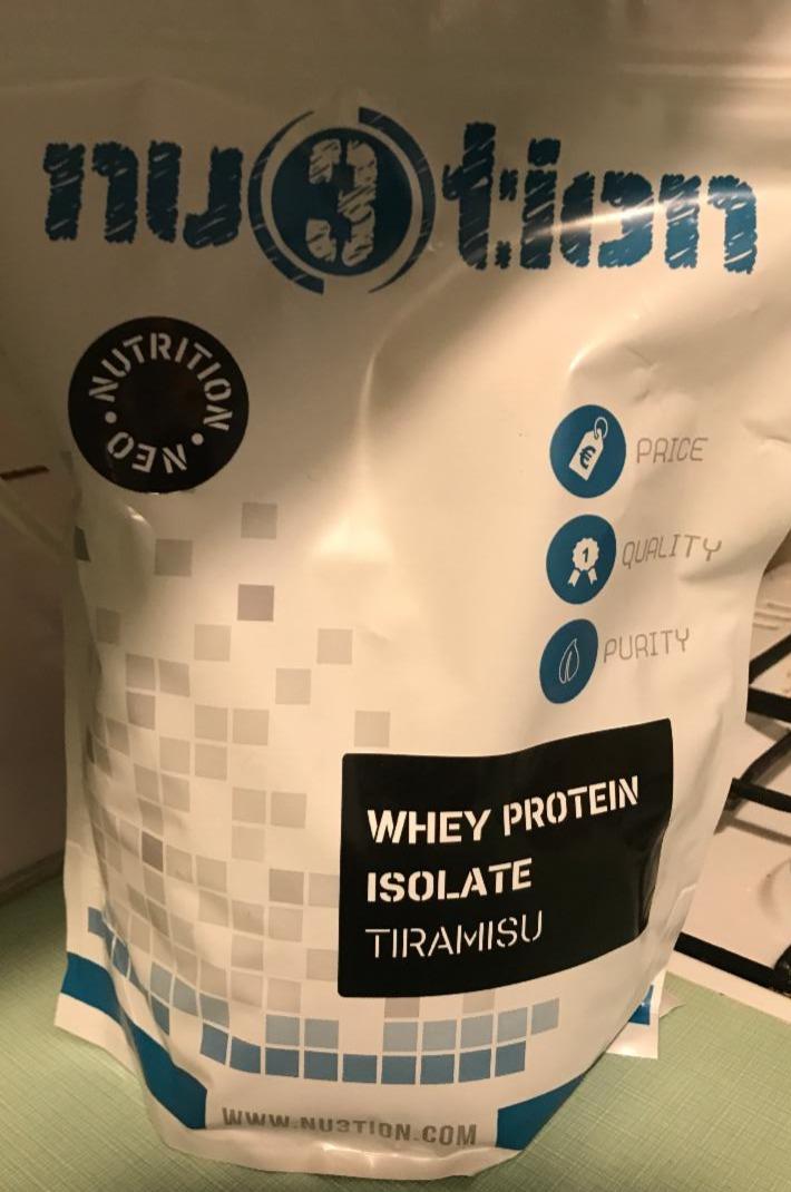 Fotografie - nu3tion whey protein isolate CFM 90 tiramisu