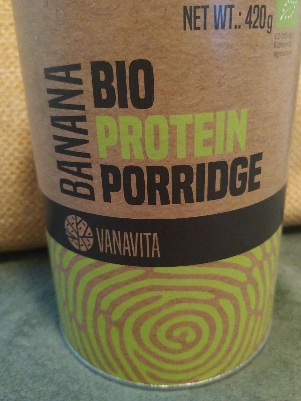 Fotografie - bio protein porridge banana Vanavita