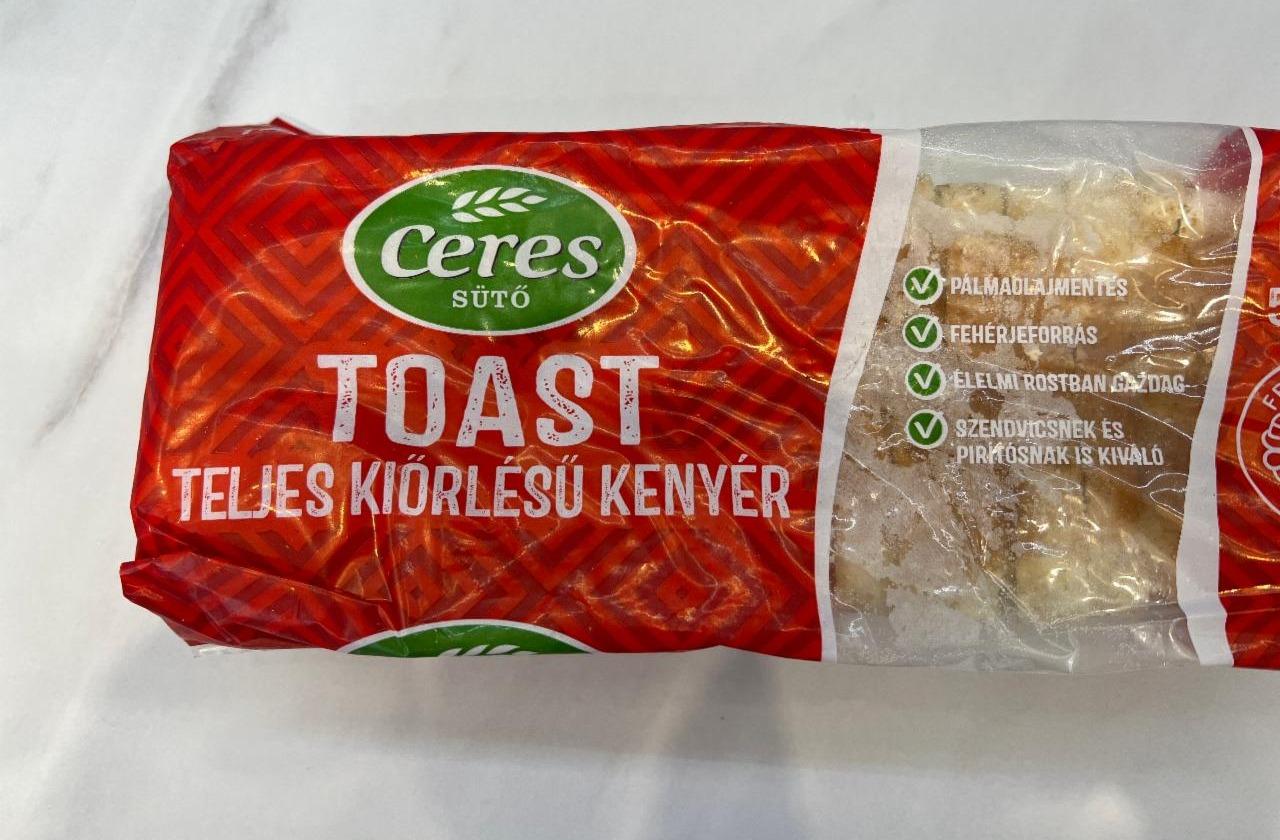 Fotografie - ceres toast teljes kiörlésű kenyér