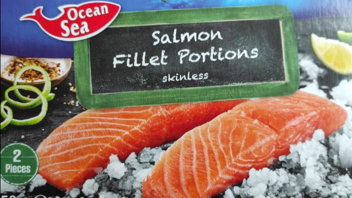 Fotografie - Salmon Fillet Portions Ocean Sea