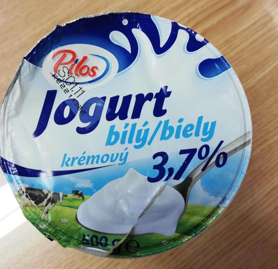 Fotografie - jogurt biely krémový 3,7% Pilos