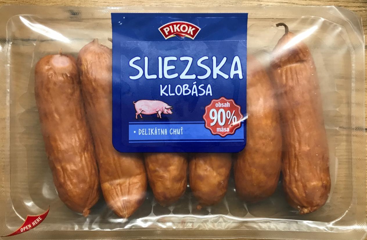 Fotografie - Sliezska klobása 90% mäsa Pikok