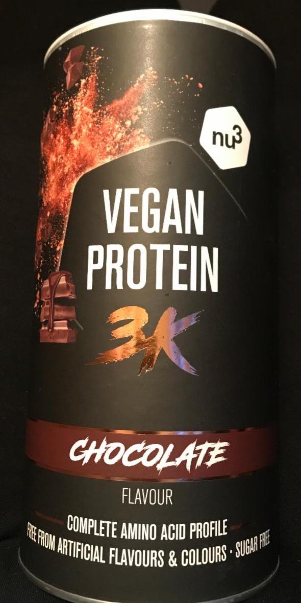 Fotografie - Vegan Protein 3K Chocolate Nu3