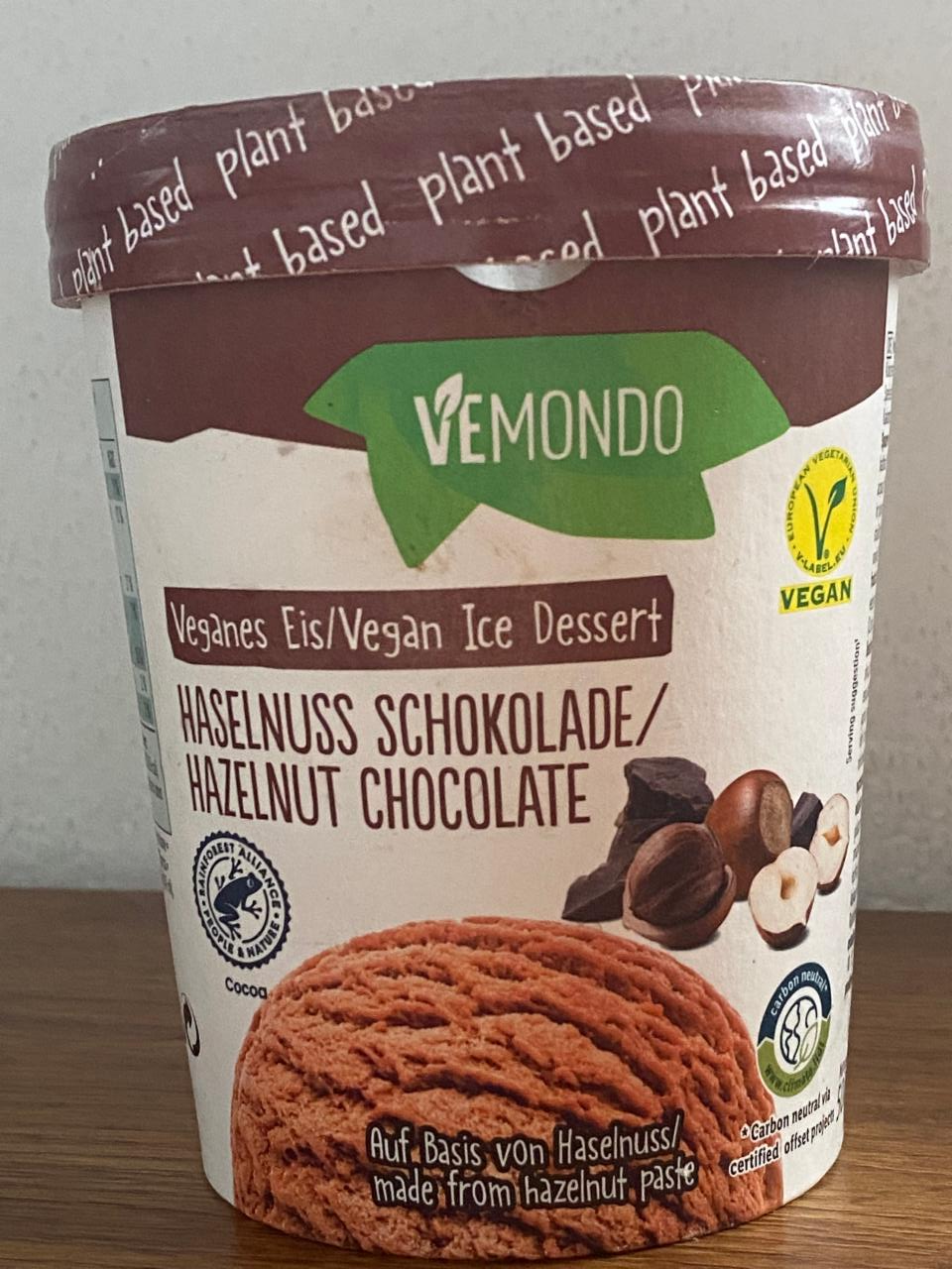 Fotografie - Vegan Ice Dessert Hazelnut Chocolate Vemondo