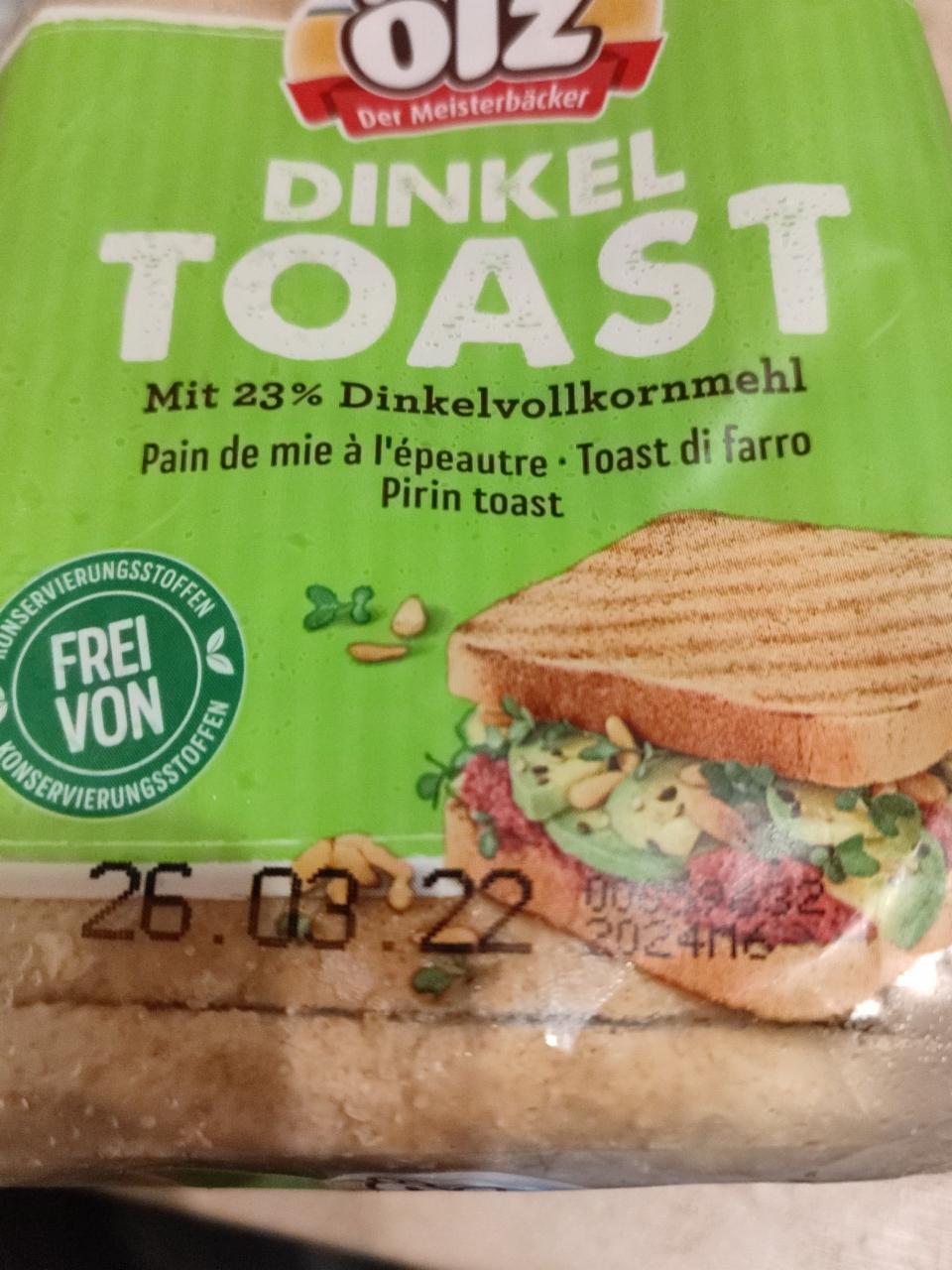 Fotografie - Dinkel toast Olz