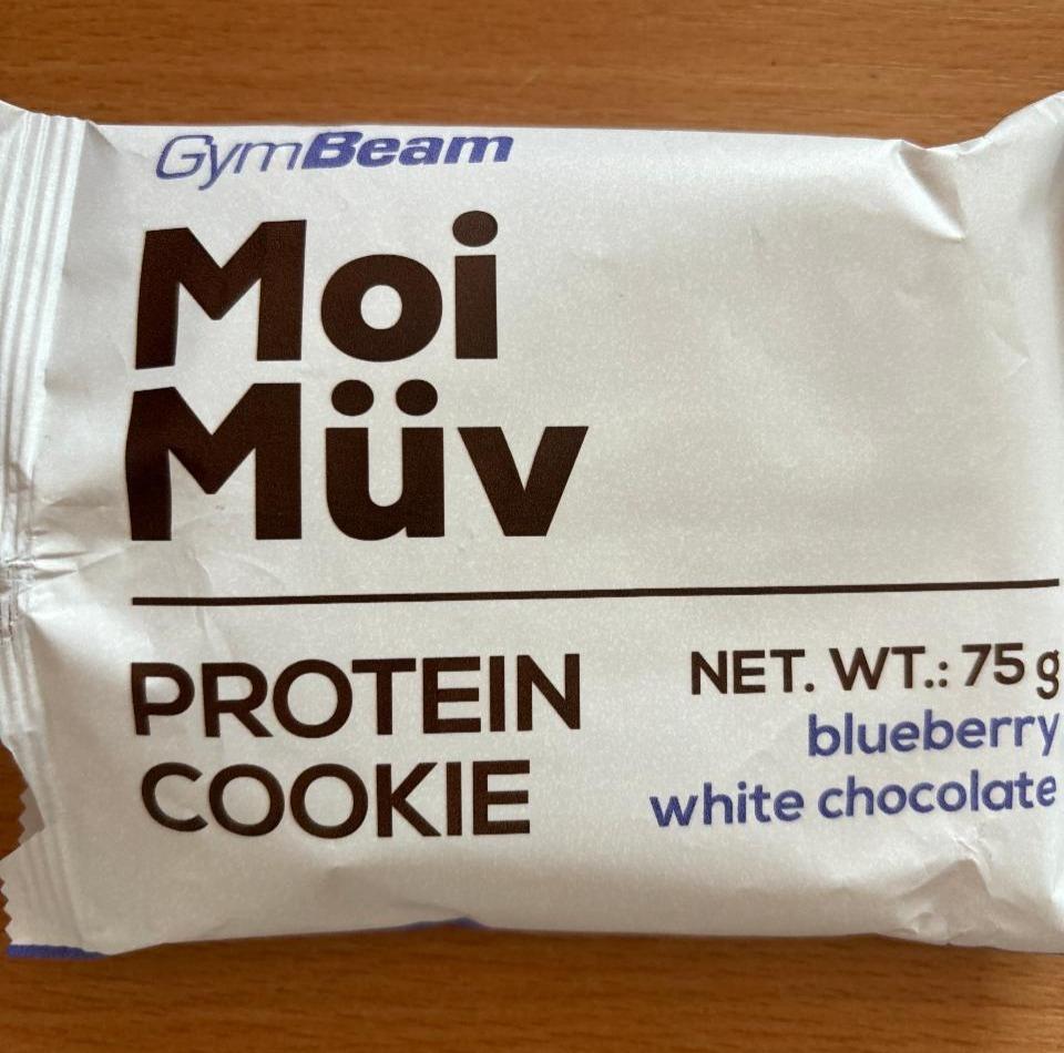 Fotografie - Moi Müv Protein Cookie blueberry white chocolate GymBeam