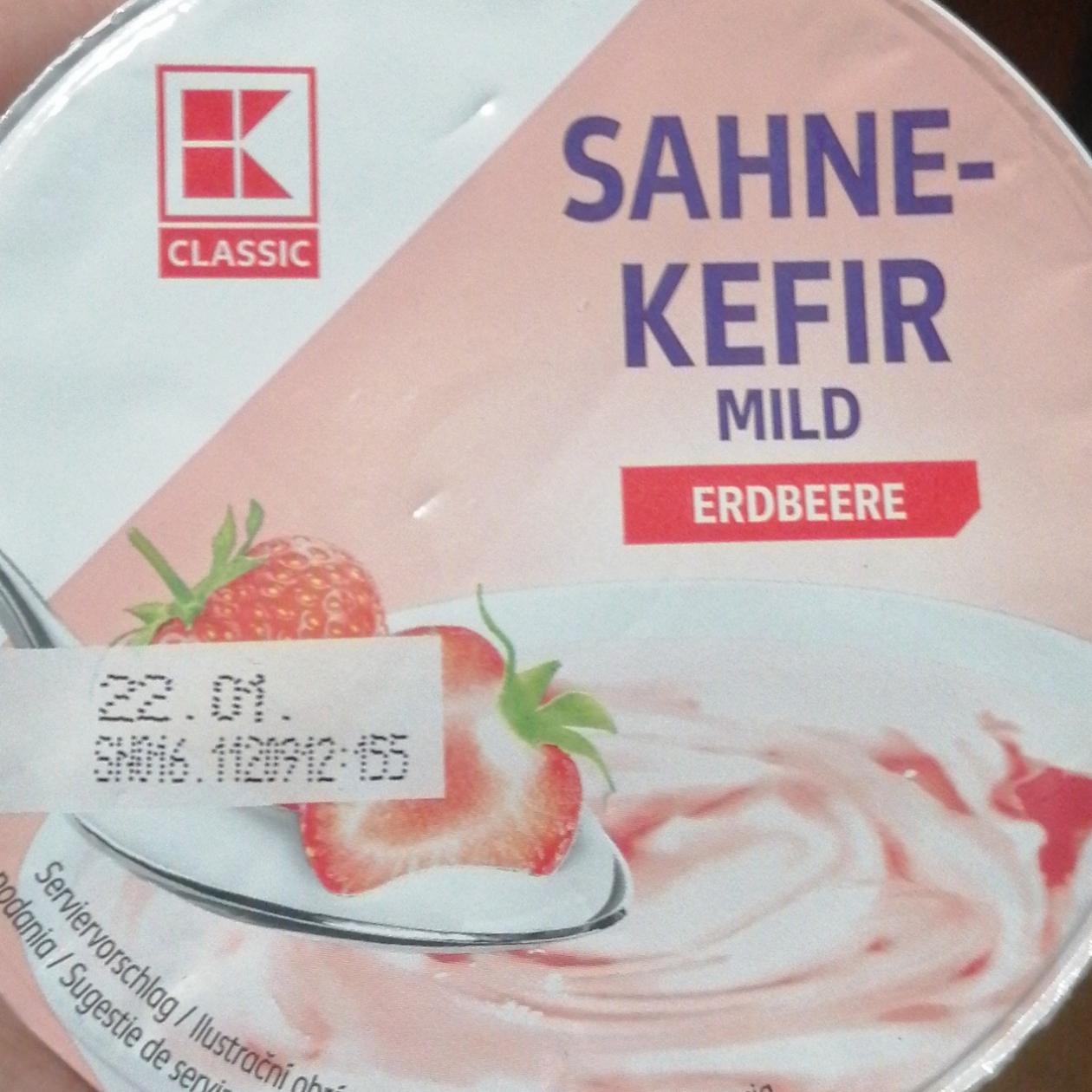 Fotografie - Sahne-kefir mild Erdbeere K-Classic