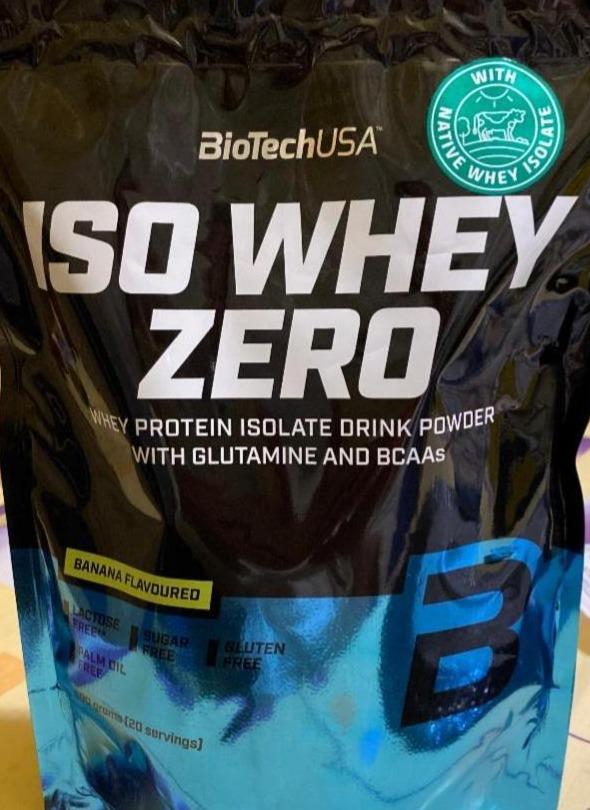 Fotografie - Iso Whey Zero Banana flavoured BioTech USA