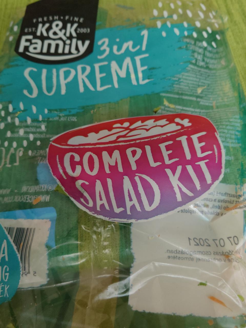 Fotografie - Complete salad kit K&K Family 3 in 1 Supreme