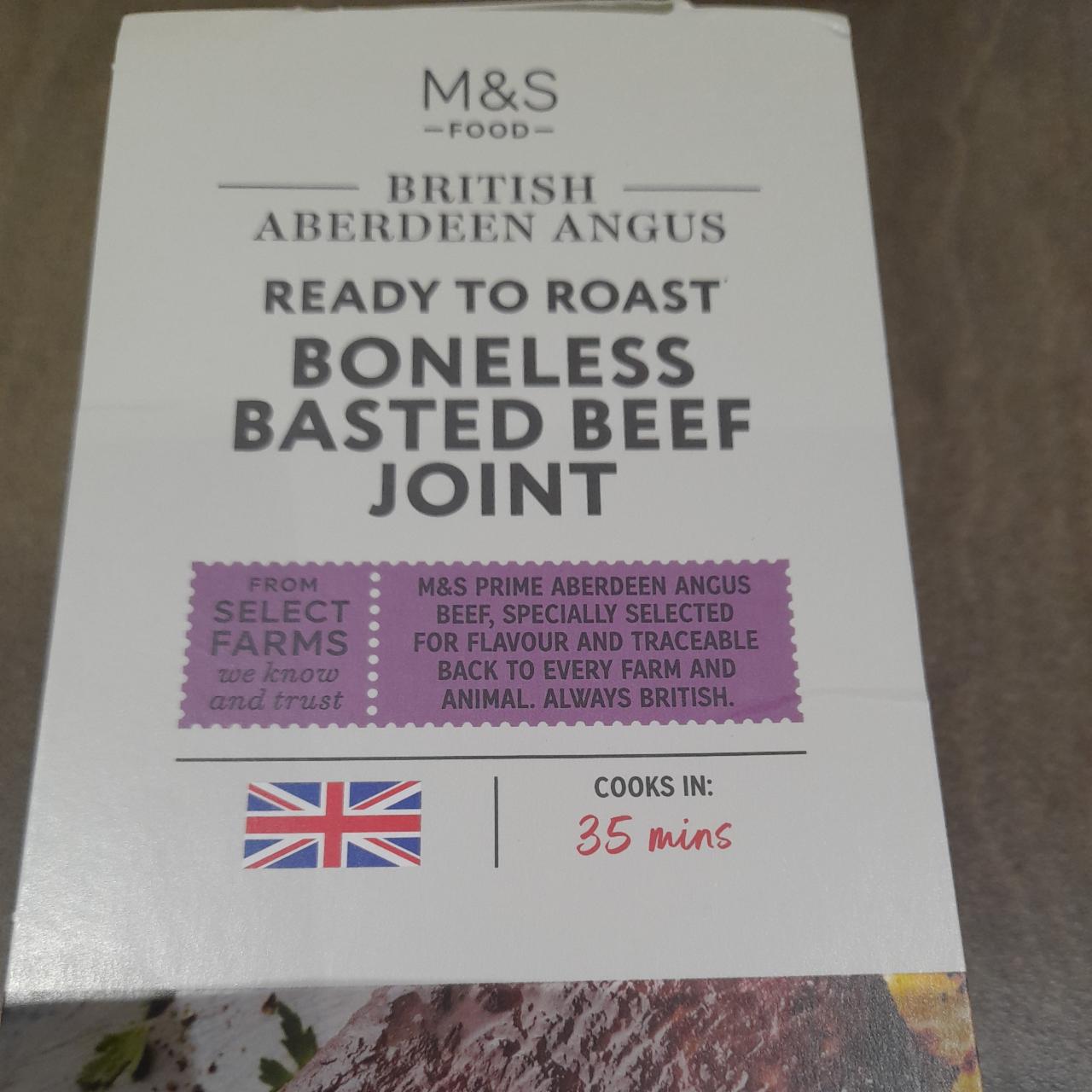 Fotografie - Boneless Basted Beef Joint M&S Food