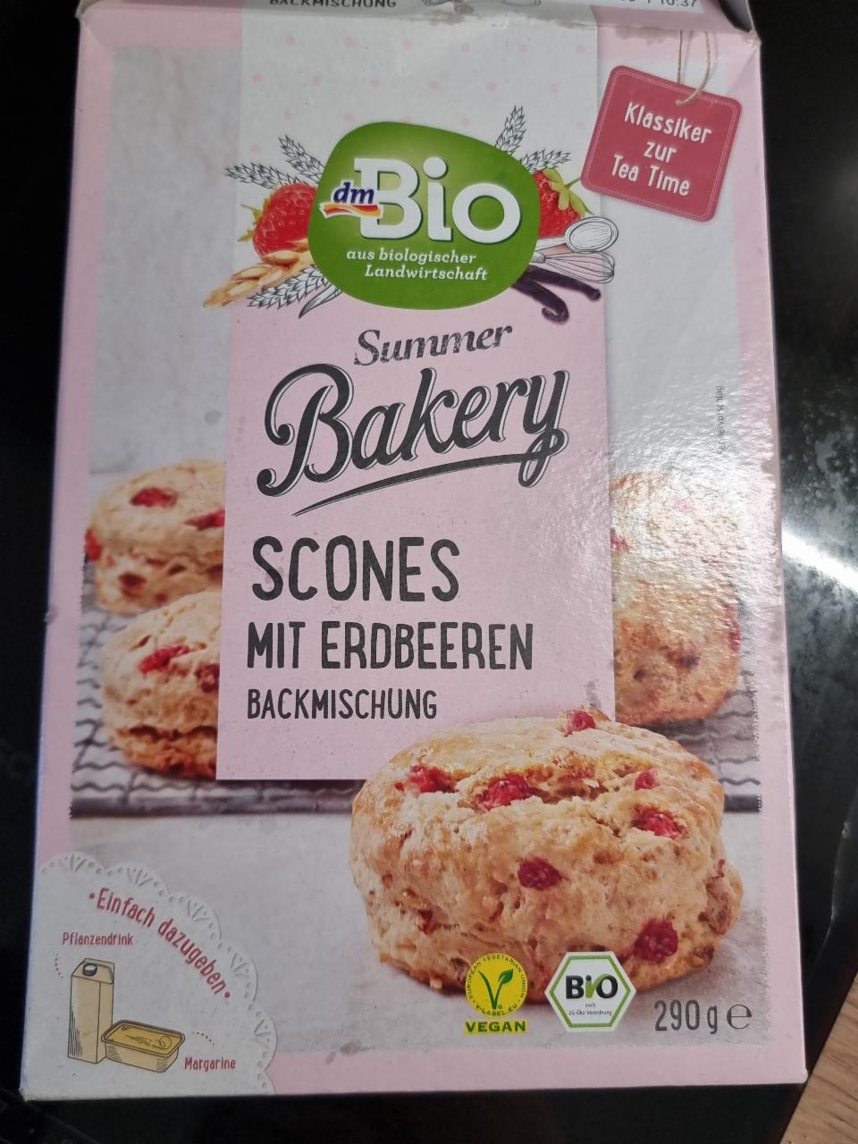 Fotografie - Scones mit erdbeeren dmBio