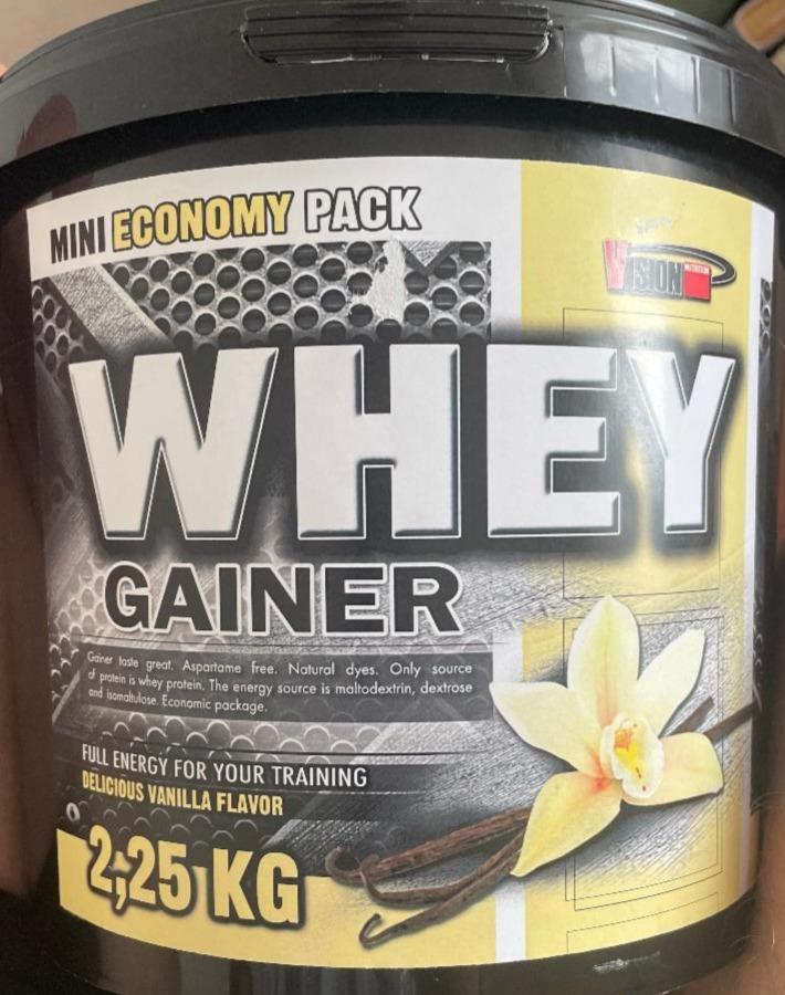 Fotografie - Whey Gainer Delicious Vanilla Flavor Vision Nutrition