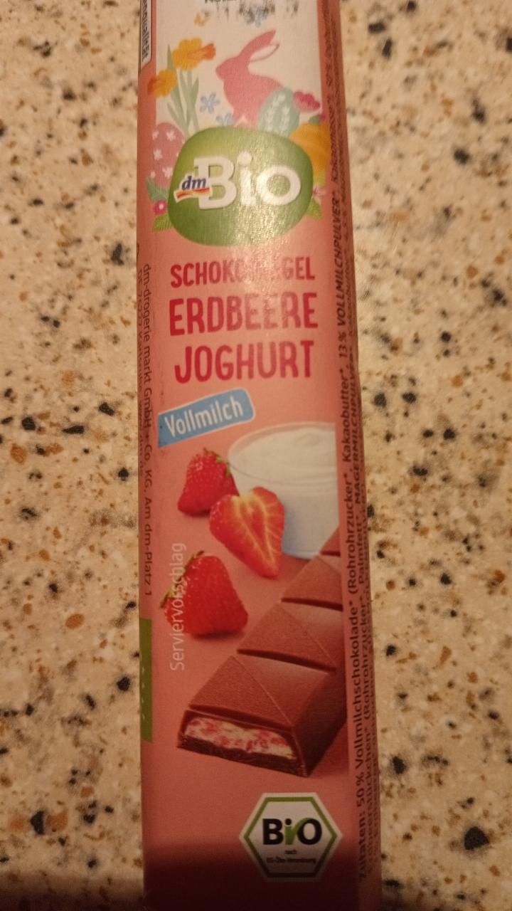 Fotografie - Schokoriegel Erdbeere Joghurt Vollmilch dmBio