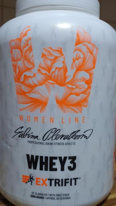 Fotografie - Whey3 women line Milk chocolate Extrifit
