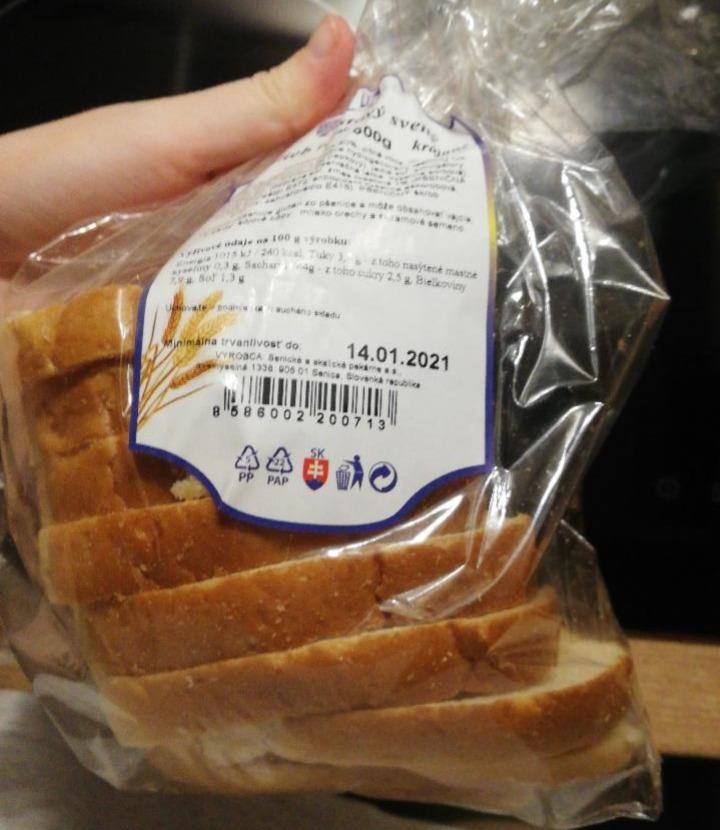 Fotografie - Chlieb toastovy svetlý Senické a skalické pekárne