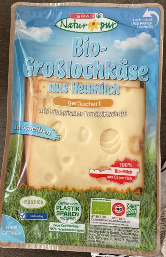 Fotografie - natur pur Spar bio groslochkäse