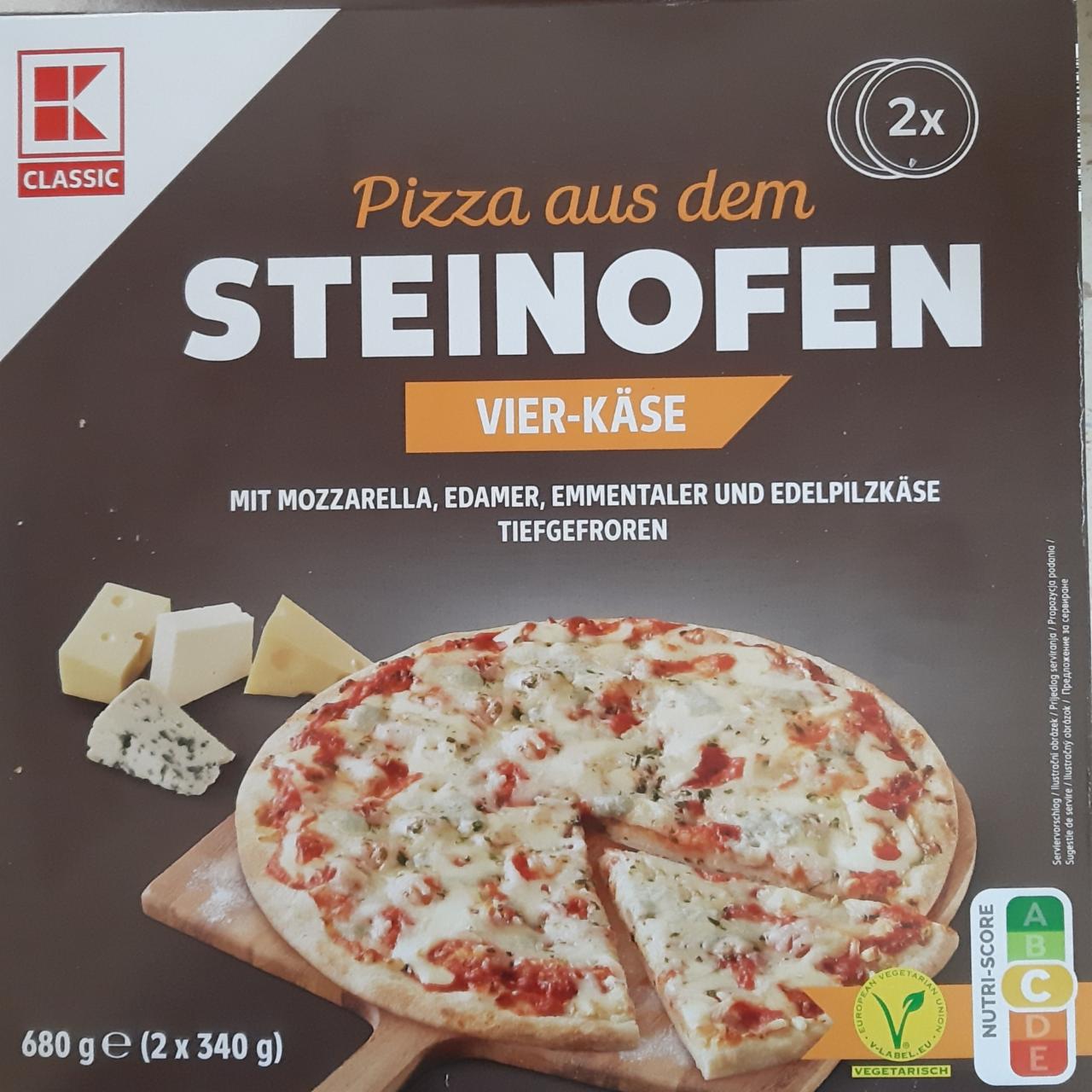 Fotografie - Pizza aus dem Steinofen Vier-Käse K-Classic