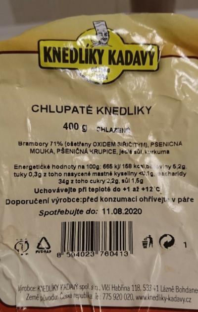 Fotografie - Chlupaté knedlíky Knedlíky Kadavý