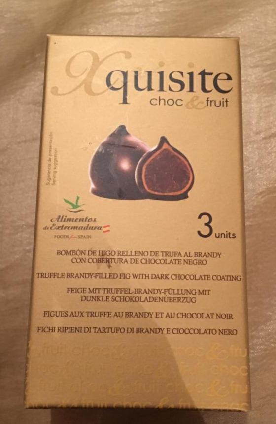 Fotografie - Xquisite Choc & Fruit Figové bonbóny plnené čokoládou s alkoholom