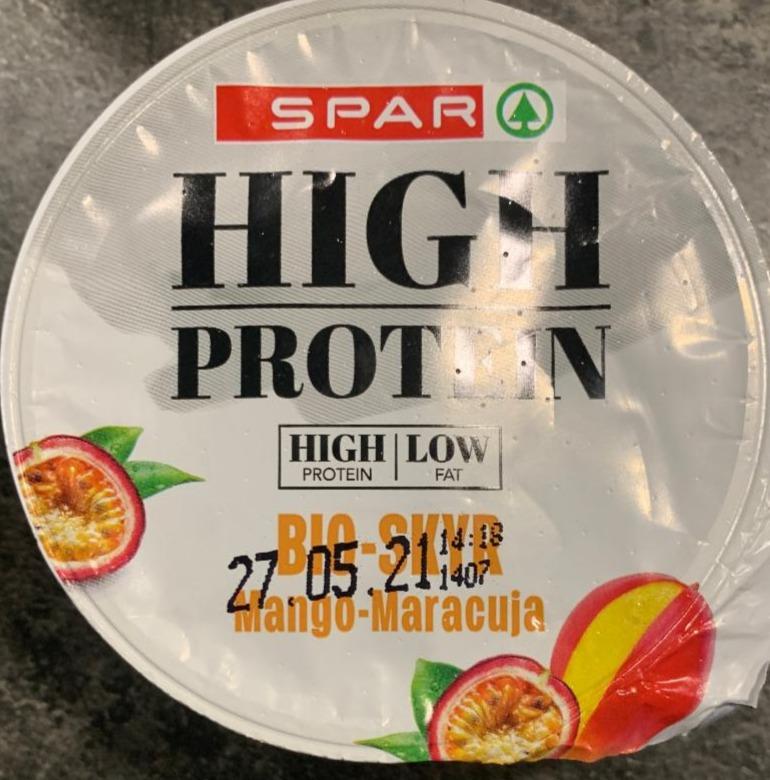 Fotografie - Bio-skyr mango-maracuja high protein SPAR 