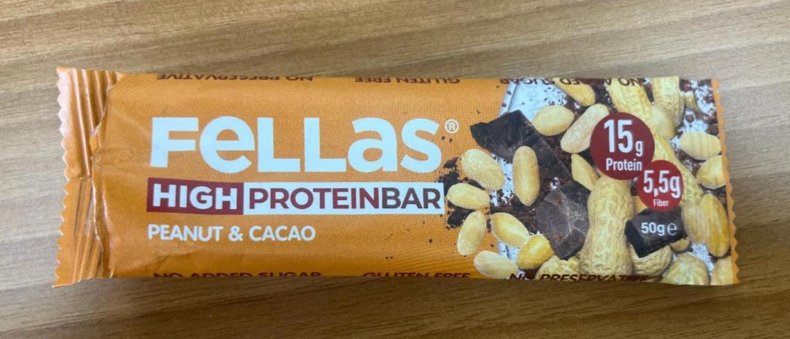 Fotografie - High ProteinBar Peanut & Cacao Fellas