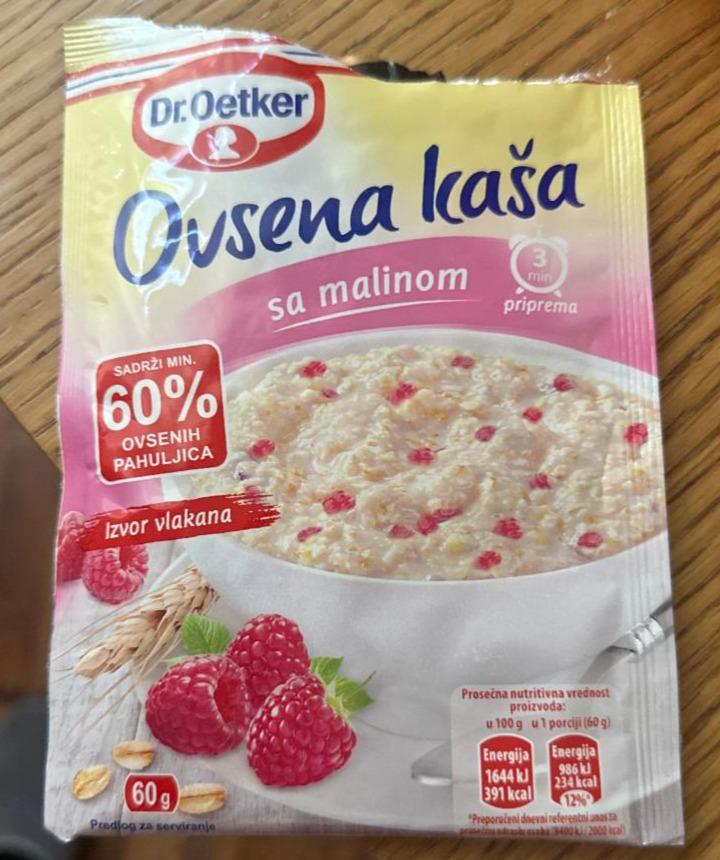 Fotografie - Ovsena kaša sa malinom Dr.Oetker