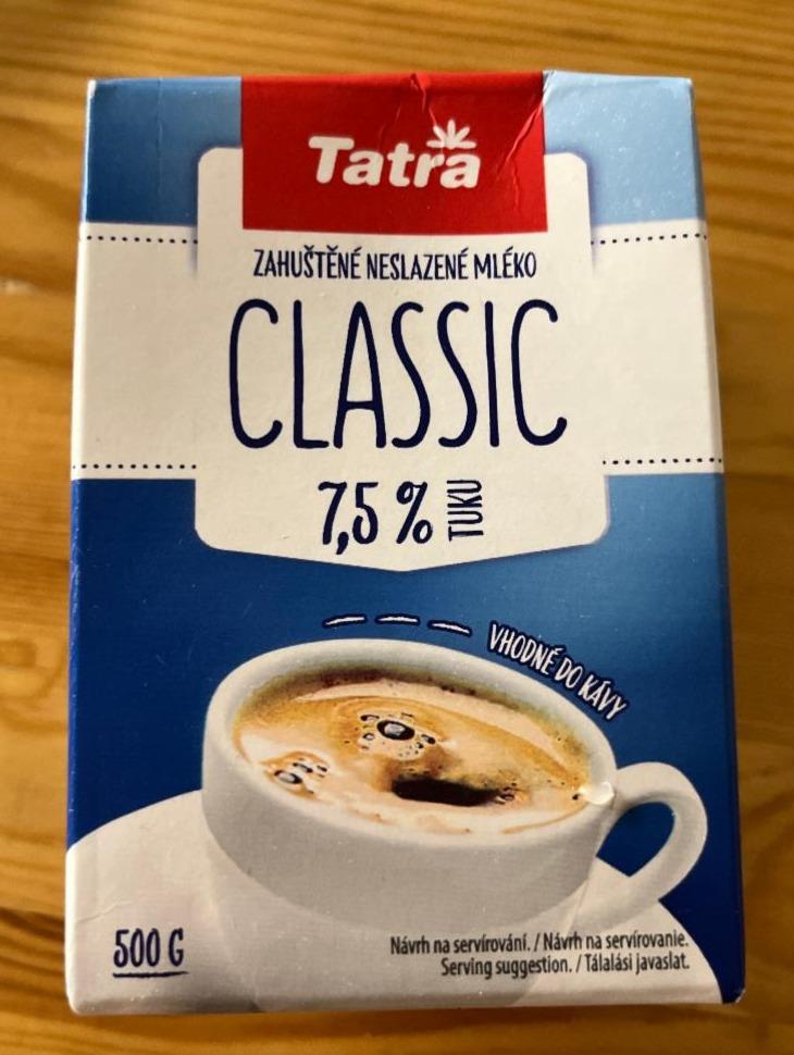 Fotografie - Tatra Classic zahuštěné neslazené mléko 7,5 %