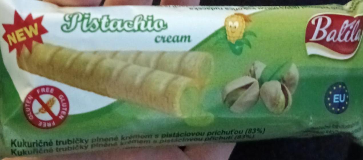 Fotografie - Balila kukuricne trubicky pistachio cream