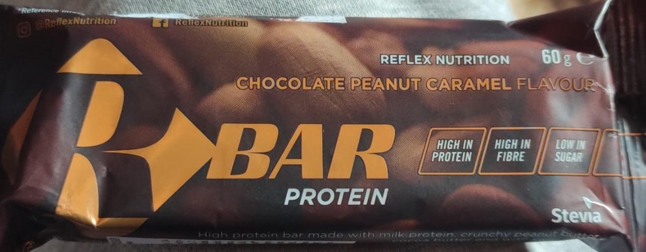 Fotografie - bar chocolate peanut Caramela flavour Reflex nutrition