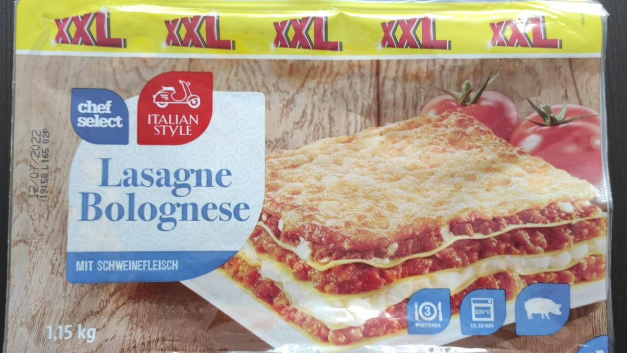 Fotografie - Lasagne Bolognese mit schweinefleisch Chef select Italian Style