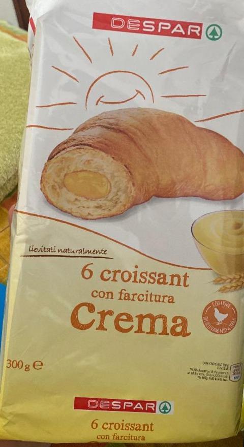 Fotografie - 6 Croissant con farcitura Crema DeSpar