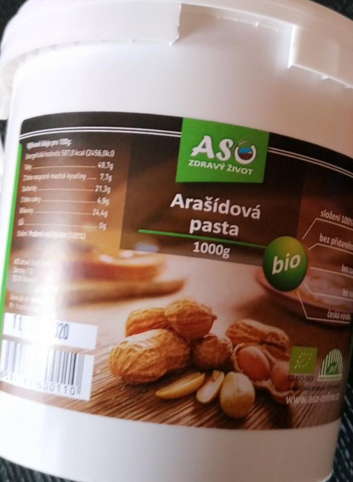 Fotografie - Arašídová pasta bio ASO