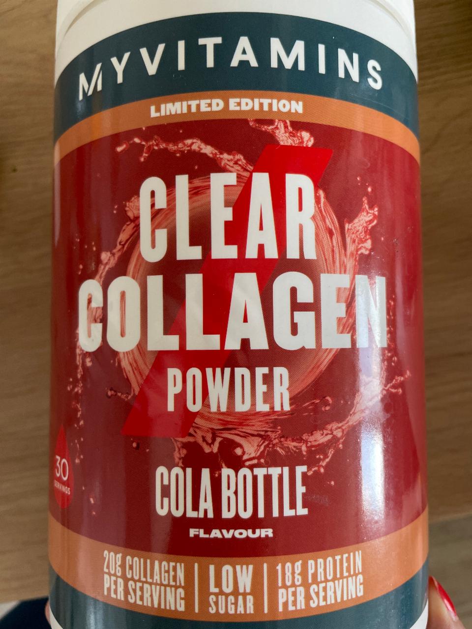 Fotografie - Clear Collagen Powder Cola Bottle flavour MyVitamins