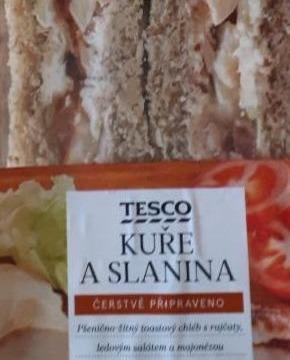 Fotografie - Sandwich tesco kura a slanina