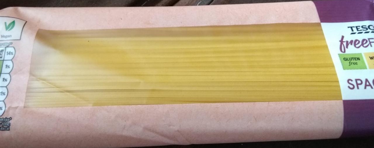 Fotografie - Spaghetti Tesco free From (hodnoty v suchom stave)