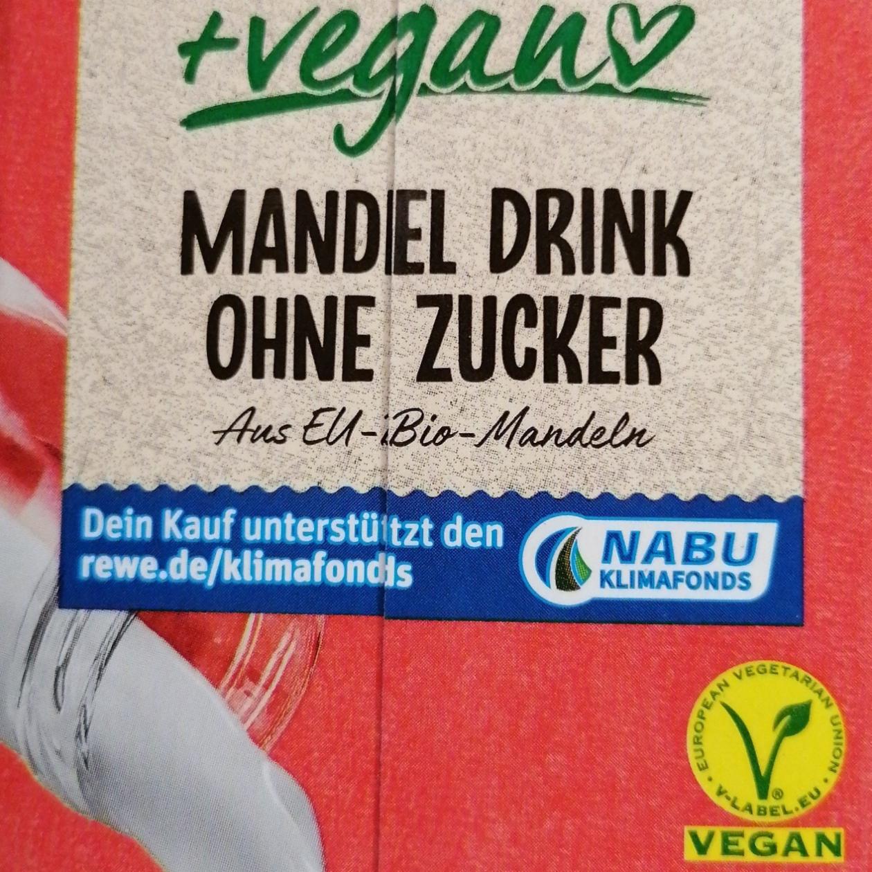 Fotografie - Mandel Drink ohne zucker Rewe Bio