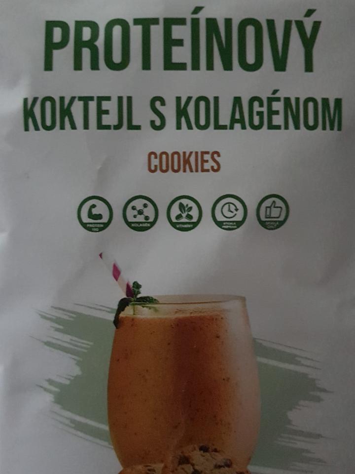 Fotografie - proteinovy koktejl s kolagenom superslim cookies