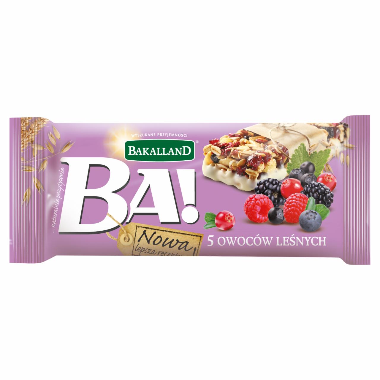 Fotografie - BA! Energy bar 5 forest fruits Bakalland
