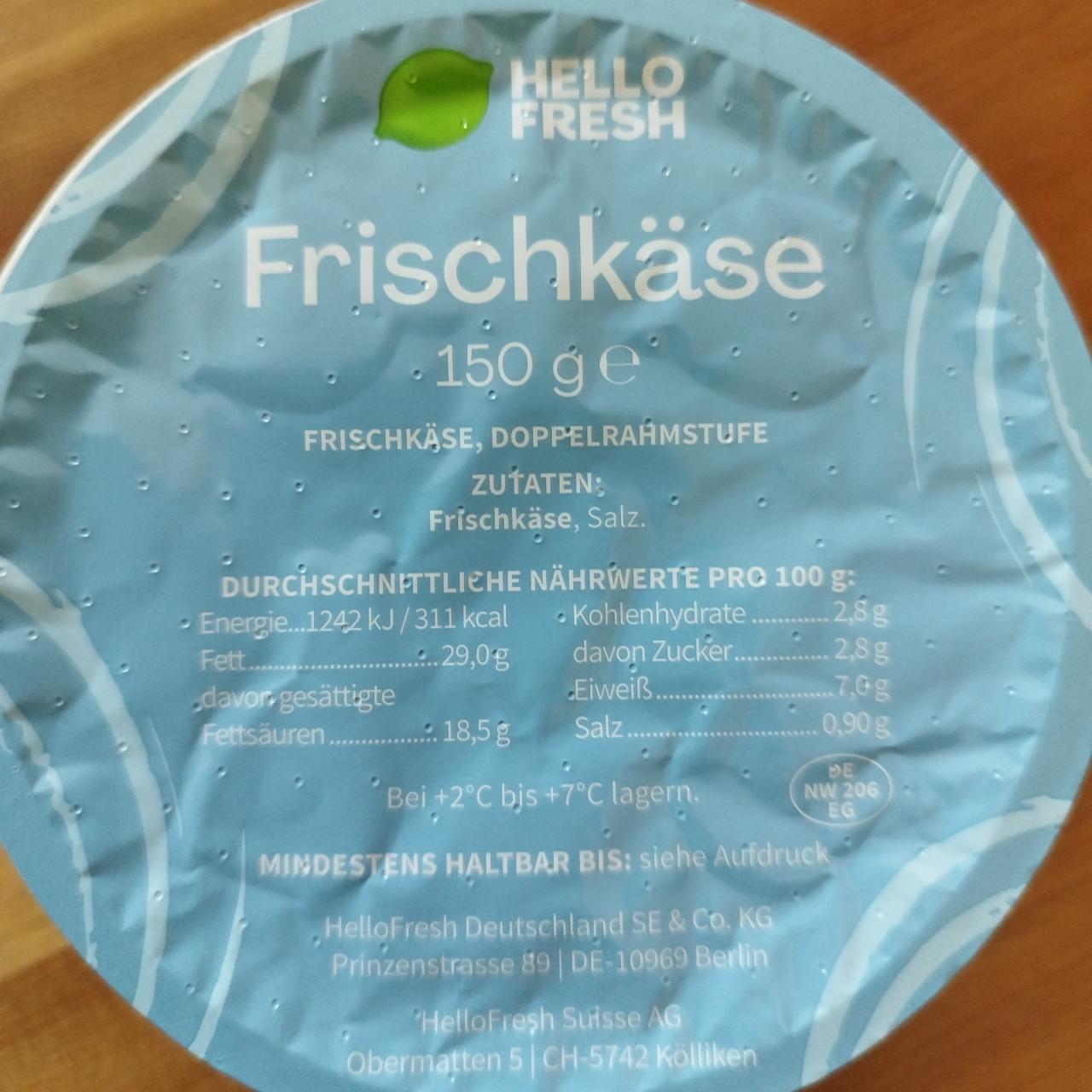 Fotografie - Frischkäse Hello Fresh
