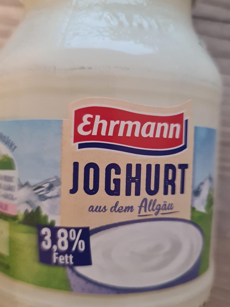 Fotografie - Joghurt 3,8% Fett Ehrmann