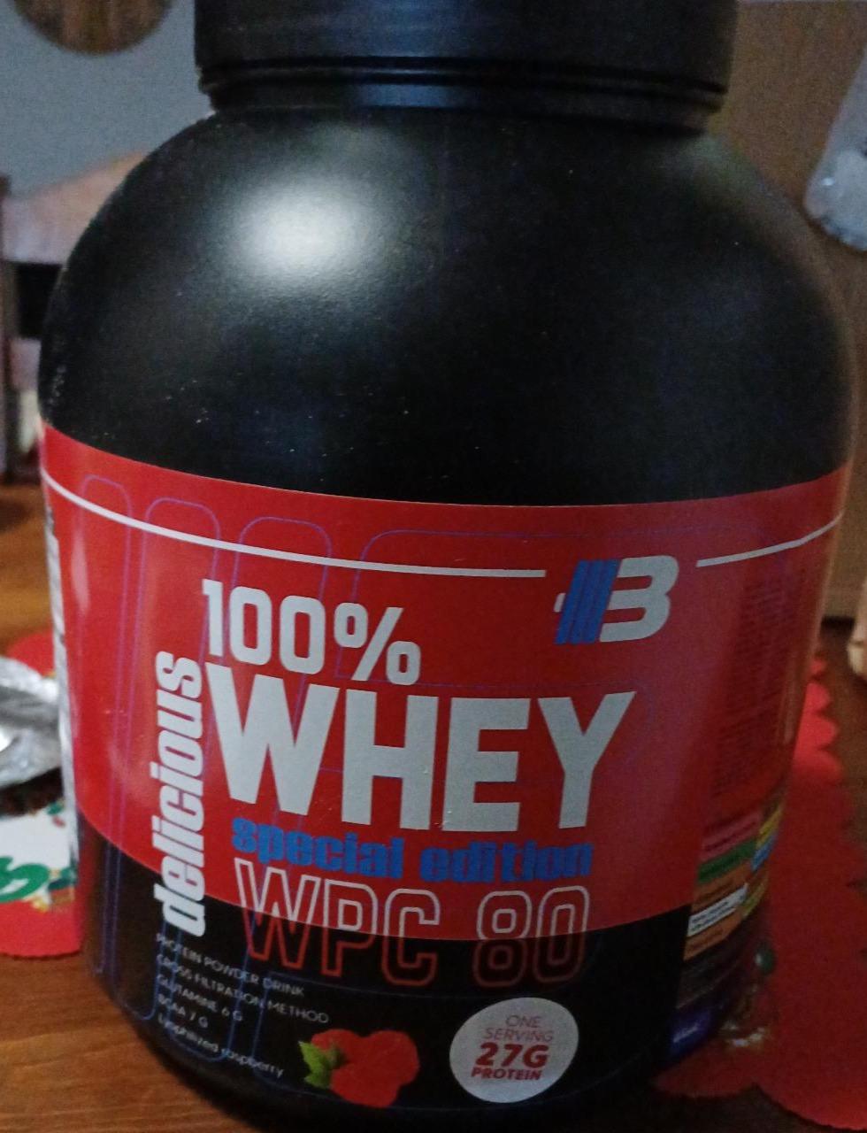 Fotografie - Delicious 100% Whey WPC 80 Raspberry Body Nutrition